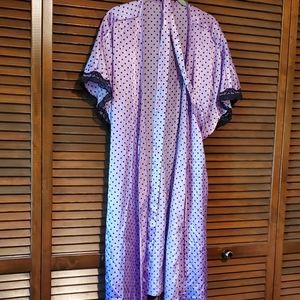 Plus Size silky robe